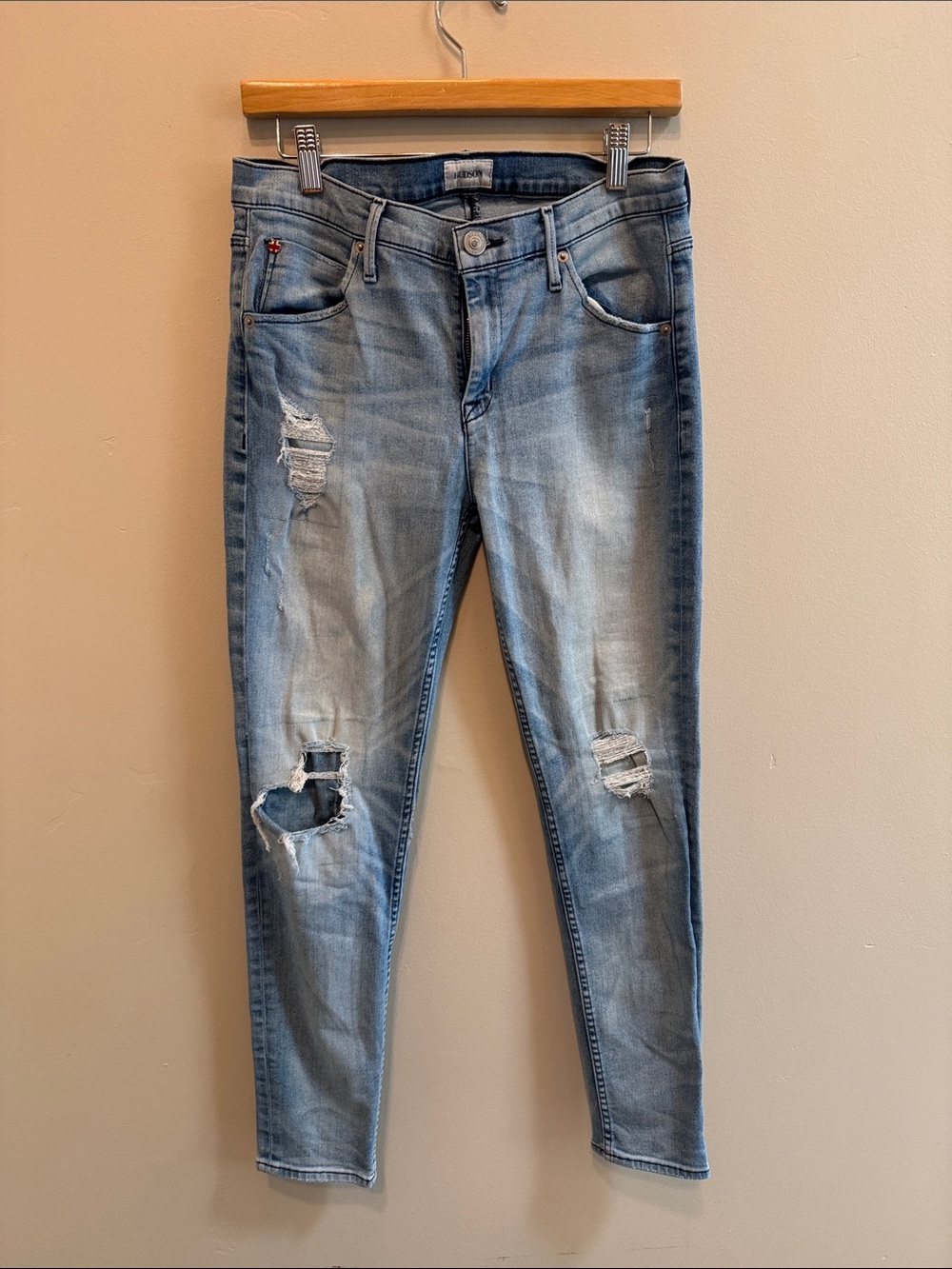 Lilly Hudson Jeans Light Blue Distressed Skinny Jeans